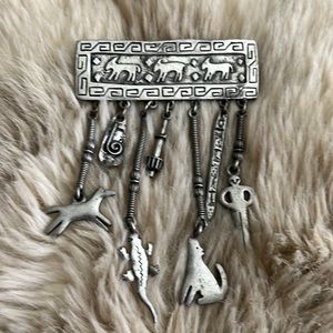 Silver brooch